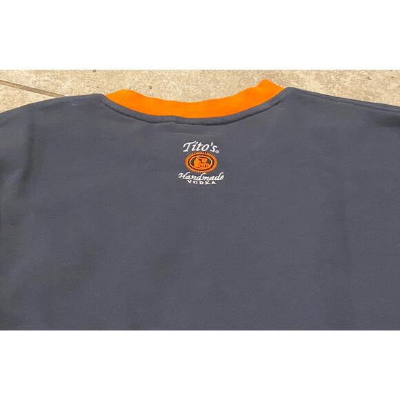 TITO'S Handmade Vodka Crewneck SWEATSHIRT Embroidered Ugly Christmas Sweater M - Picture 3 of 4